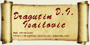 Dragutin Isailović vizit kartica